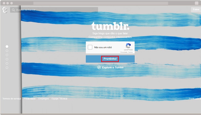 Criando um blog com o Tumblr